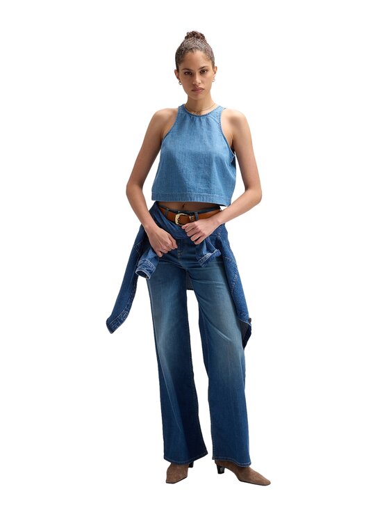 Lee Lee Jeansy 112376785 Niebieski Relaxed Fit