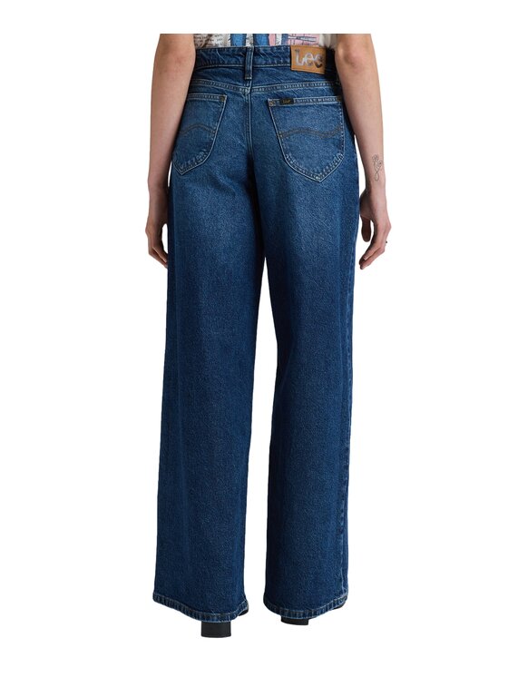 Lee Lee Jeansy 112385869 Niebieski Relaxed Fit