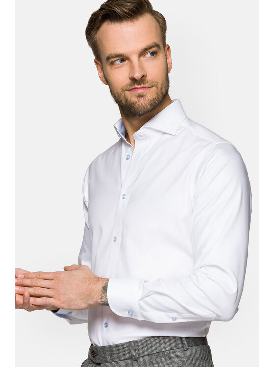 Lancerto Lancerto Koszula Ingrid 6 KO073122000006 Biały Slim Fit