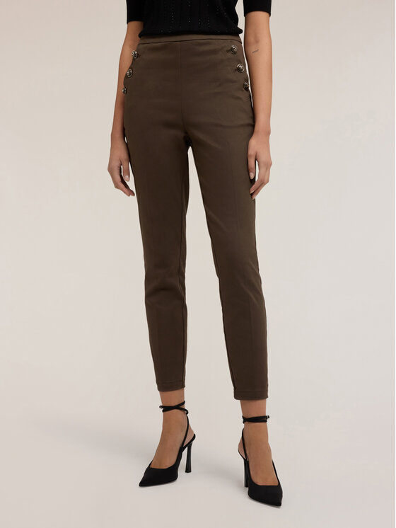 Motivi Motivi Pantaloni di tessuto P000Q004282N035 Verde Skin Fit
