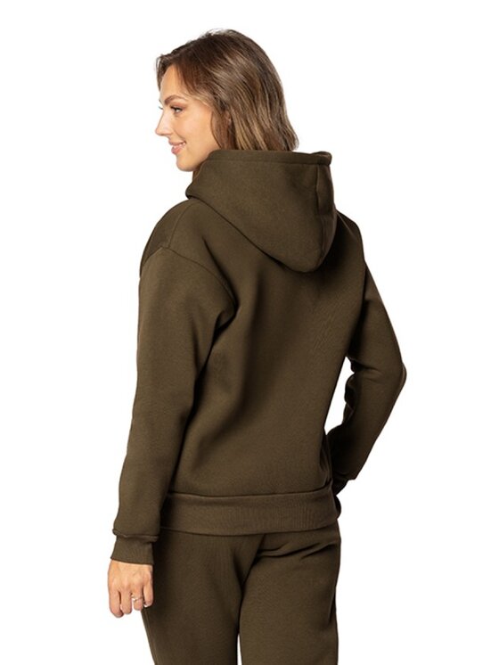 DKaren Sport DKaren Sport Bluza DK-K-B6 Khaki Regular Fit