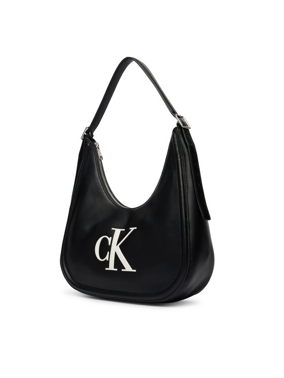Calvin Klein Calvin Klein Kabelka Bold Ck Crescent LV04F3427G Čierna