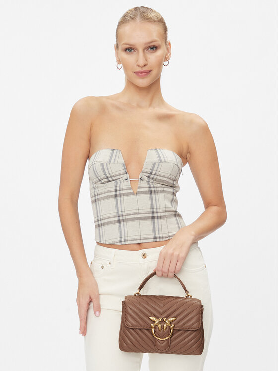 PINKO Pinko Τσάντα Love Lady Puff Mini Cl AI 23-24 PLTT 100044 A0GK Καφέ