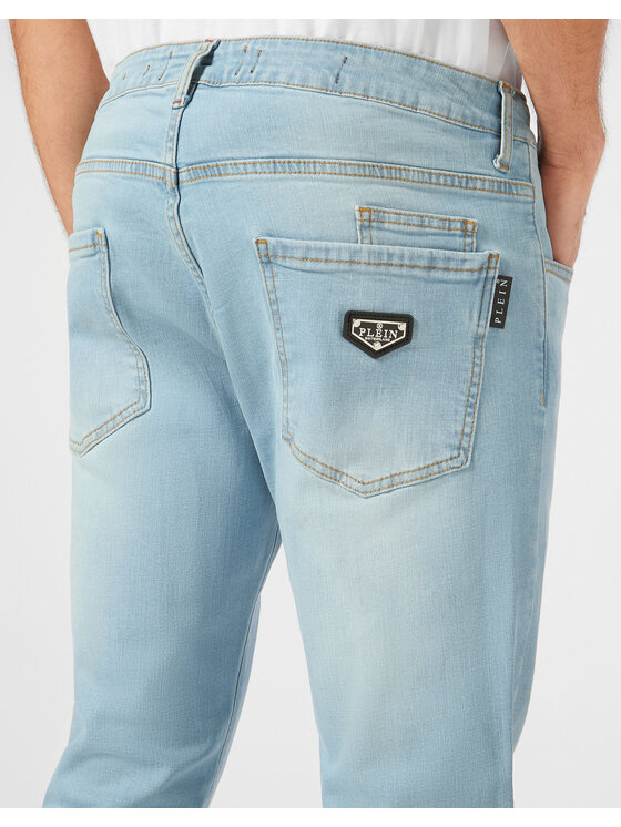 PHILIPP PLEIN PHILIPP PLEIN Jeansy 2015 Błękitny Straight Leg