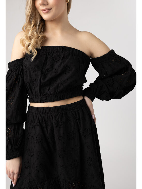 LAURELLA LAURELLA Blúzka Laurella 2UL017249 Čierna Regular Fit
