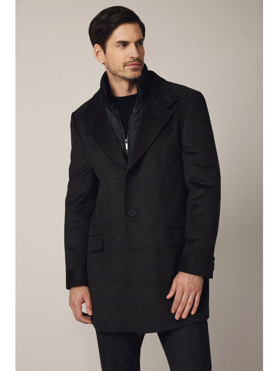 Lancerto Lancerto Płaszcz Ebikon KU073225000002 Brązowy Regular Fit