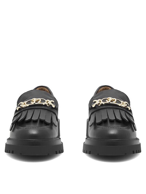 Eva Minge Eva Minge Loafers ANGE-1018 Μαύρο