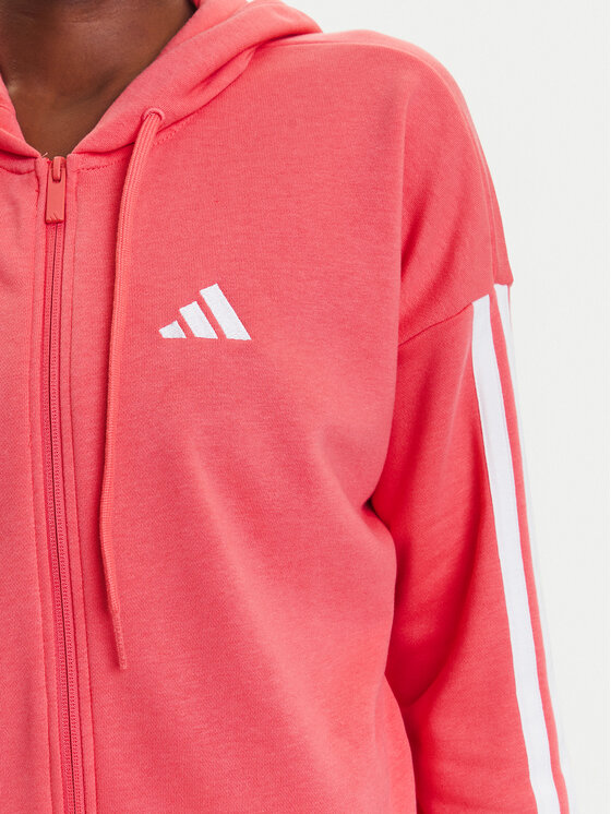 adidas adidas Mikina Essentials 3-Stripes KE4388 Růžová Regular Fit