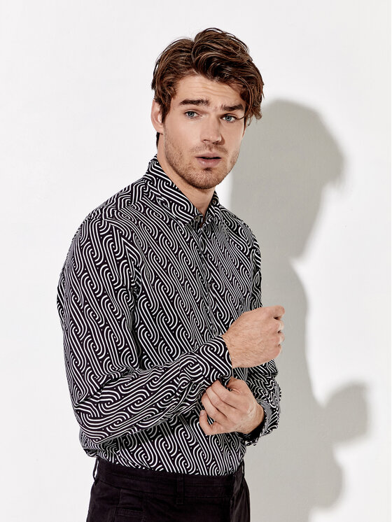 Rage Age Rage Age Hemd Deacon Schwarz Regular Fit