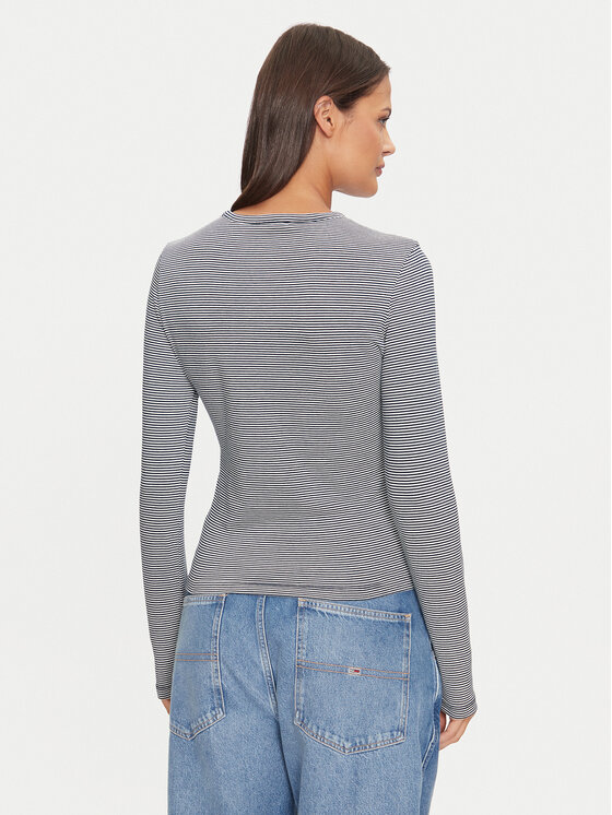Tommy Jeans Tommy Jeans Bluse Essential DW0DW19043 Dunkelblau Slim Fit