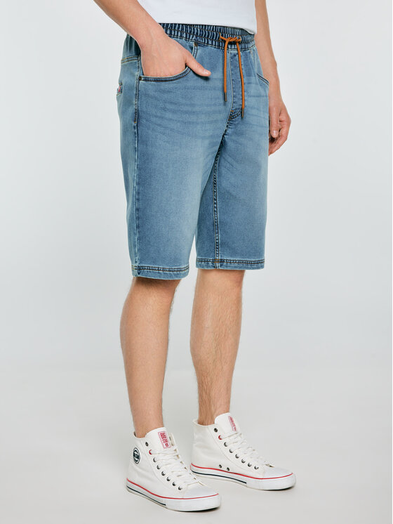 BIG STAR BIG STAR Kurtka jeansowa PARKER Niebieski Bermuda Fit