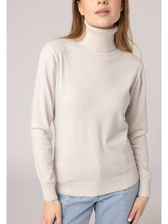 QUIOSQUE QUIOSQUE Sweter QUIOSQUE 6VL003102 Beżowy Regular Fit