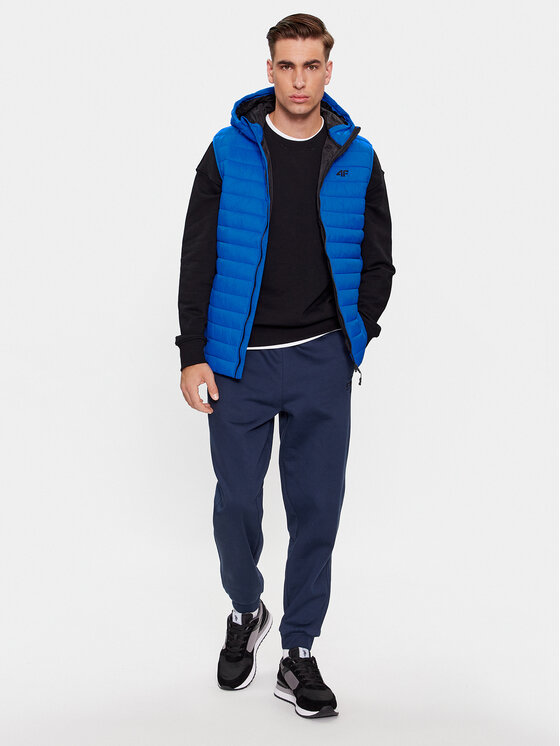 4F 4F Kamizelka 4FAW23TVESM063 Niebieski Regular Fit