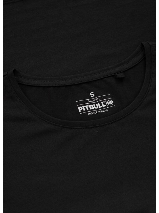 PITBULL PITBULL T-Shirt Koszulka damska Slim Fit Small Logo M Czarny Regular Fit