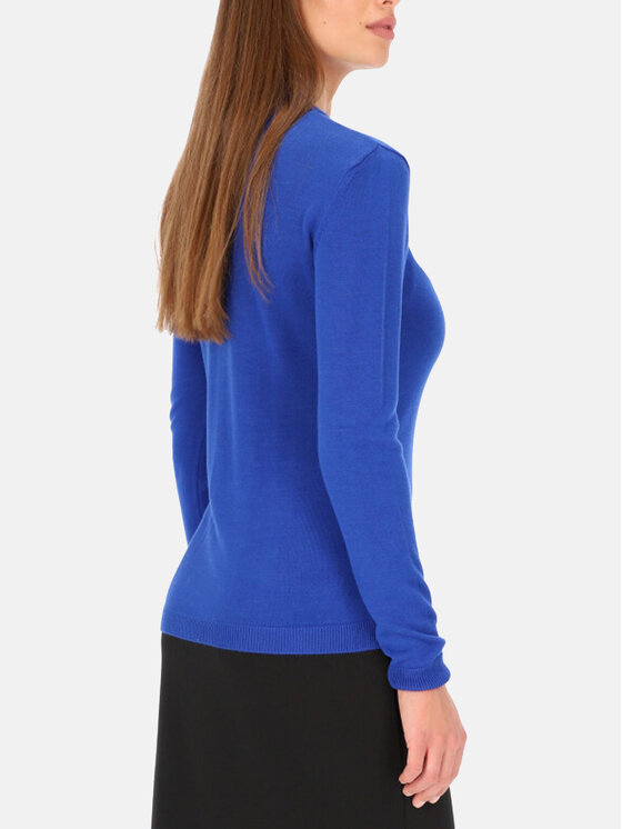Potis & Verso Potis & Verso Sweter Mai Niebieski Slim Fit