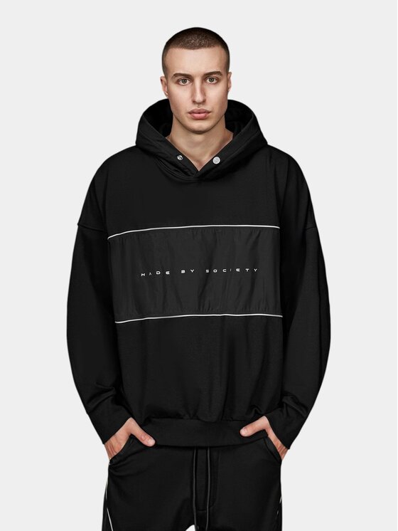 MADE BY SOCIETY MADE BY SOCIETY Kurtka anorak Hanorac Society Block - H16844 Czarny Basic Fit