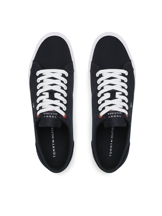 Tommy Hilfiger Tommy Hilfiger Tenisky Core Corporate Vulc Canvas FM0FM04560 Tmavomodrá