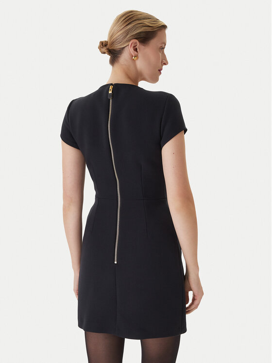 Elisabetta Franchi Elisabetta Franchi Коктейлна рокля AB-819-57E2-V690 Черен Regular Fit