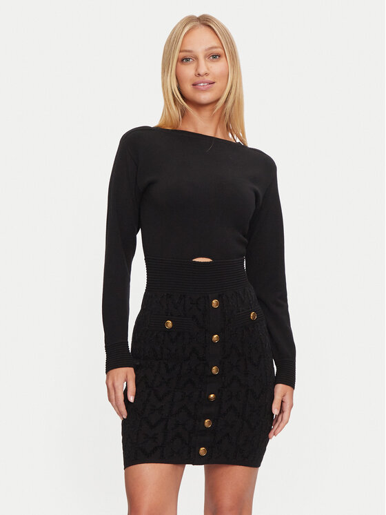 Marciano Guess Guess Φόρεμα υφασμάτινο 4BGK04 5661Z Μαύρο Bodycon Fit