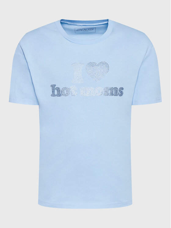 2005 2005 T-Shirt Unisex Hot Moms Světle modrá Relaxed Fit