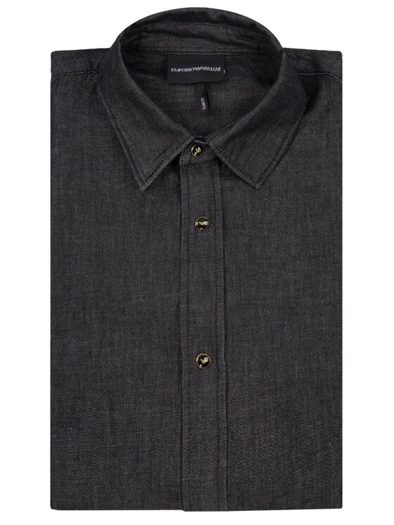 Emporio Armani Emporio Armani Marškiniai 6G1C67 1D5WZ 0005 Pilka Slim Fit