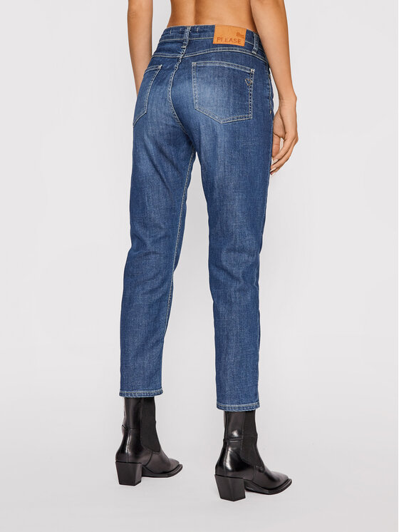Please Please Jeans P66MBQ2PUV Dunkelblau Mom Fit