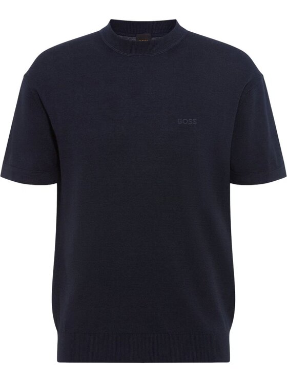 BOSS Boss T-shirt Maglia Uomo Blu scuro Regular Fit