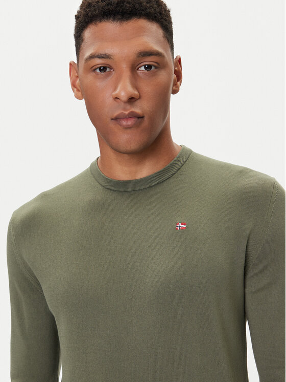 Napapijri Napapijri Pulover Droz NP0A4I2G Zelena Regular Fit
