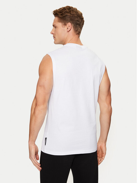 Plein Sport Plein Sport Tank top AADC MTK7158 SJY001N Λευκό Regular Fit