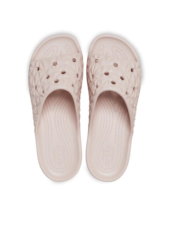 Crocs Crocs Şlapi Classic Platform Geometric Slide W 209564 Roz