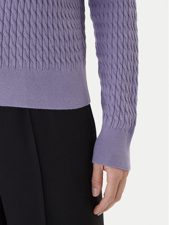 Tommy Hilfiger Tommy Hilfiger Пуловер Fine WW0WW44993 Виолетов Regular Fit