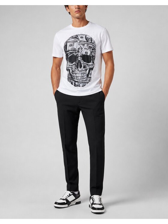 PHILIPP PLEIN PHILIPP PLEIN Tričko 31598 Biela Regular Fit