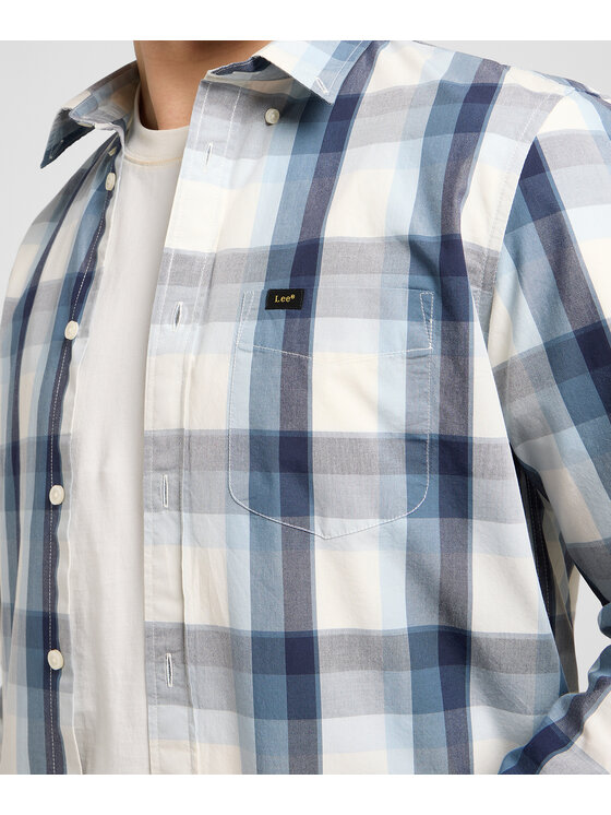 Lee Lee Camicia 112370544 Blu Regular Fit