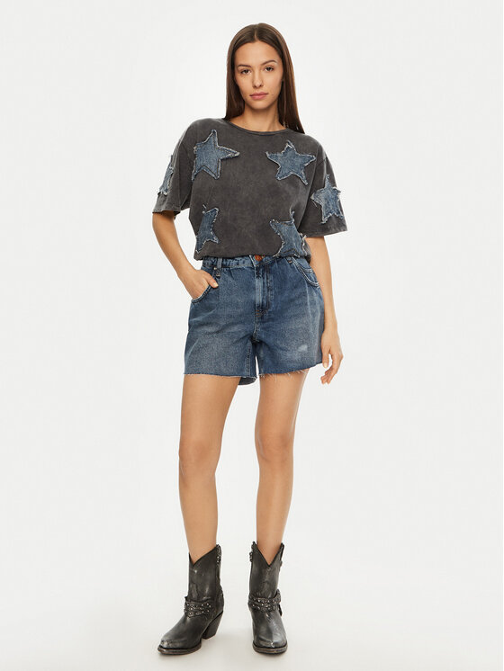 One Teaspoon One Teaspoon Pantaloni scurți de blugi Shakers 26842 Bleumarin Regular Fit