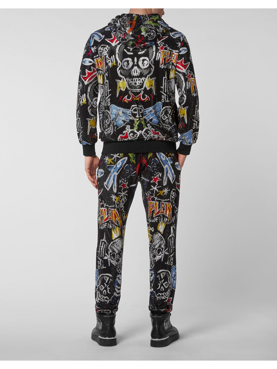 PHILIPP PLEIN PHILIPP PLEIN Sada top a nohavice 3299 Čierna Regular Fit