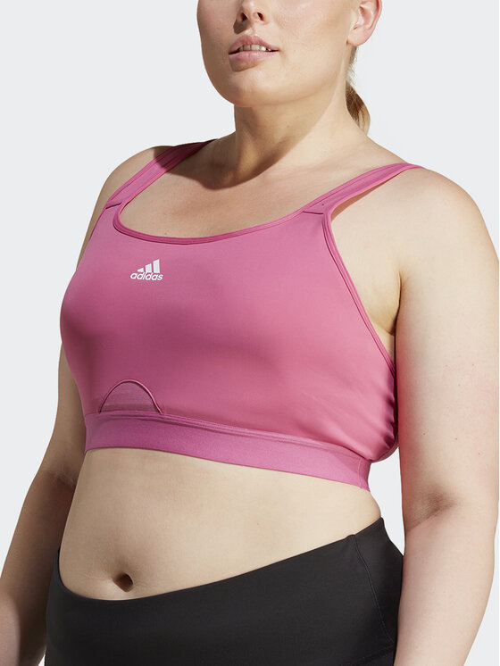 adidas Soutien gorge sport adidas TLRD Move Training High Support Bra Plus Size HS2971 Rose Modivo