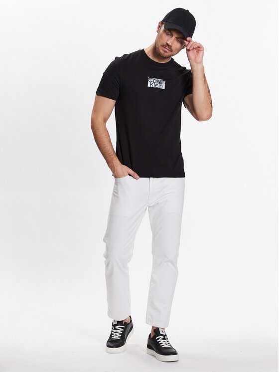 Calvin Klein Calvin Klein Тишърт Cloud Logo T-Shirt K10K111119 Черен Regular Fit