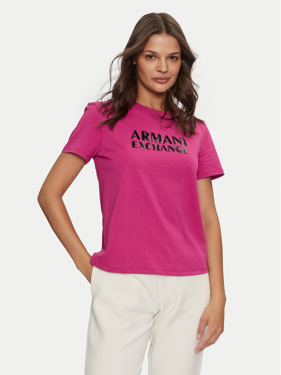 Armani Exchange T-shirt XW000060 AF10354 UA256 Ružičasta Regular Fit