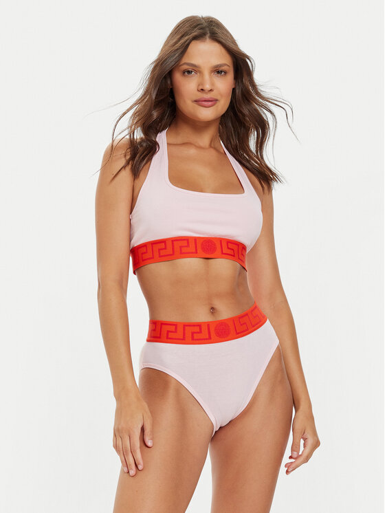 Versace Versace Klasične gaćice s visokim strukom AUD01050 1A1001 Ružičasta