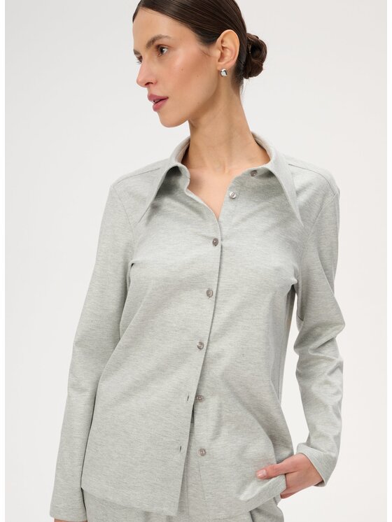 LEBRAND LEBRAND Camicia Gwyneth Grigio chiaro Regular Fit