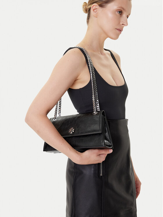 Tory Burch Tory Burch Ročna torba Kira Turnlock 167058 Črna
