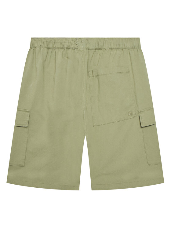 United Colors Of Benetton United Colors Of Benetton Auduma šorti 4L2VC9046 Zaļš Regular Fit