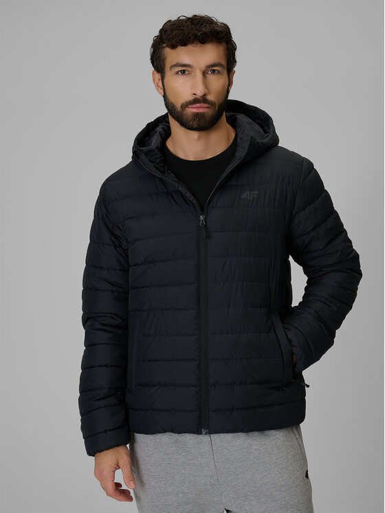 4F 4F Kurtka przejściowa CITY JACKETS Czarny Regular Fit