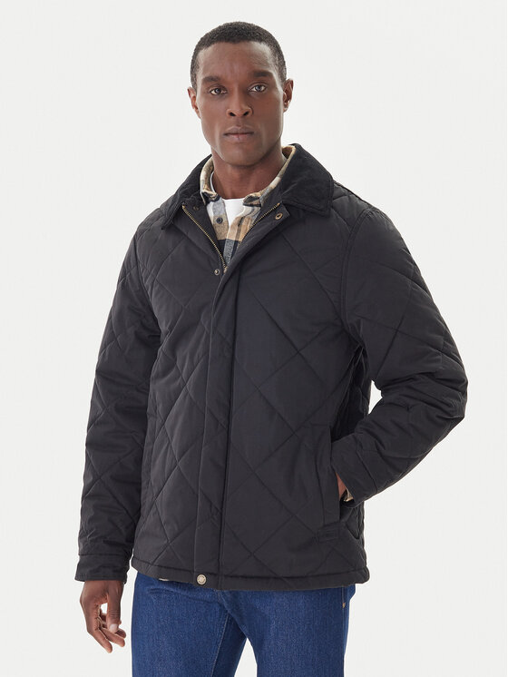 Hunter Hunter Μπουφάν μεταβατικό Ardwell HARM0003252 Μαύρο Regular Fit