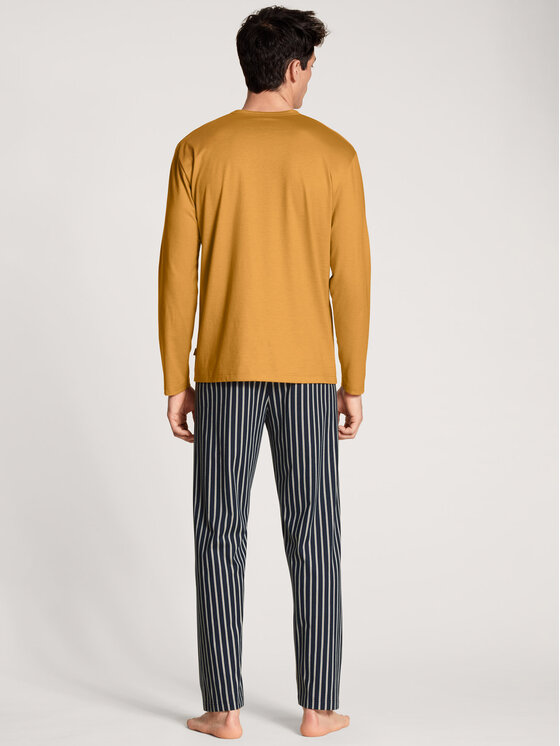 Calida Calida Pyžamo 42483 Tmavomodrá Regular Fit