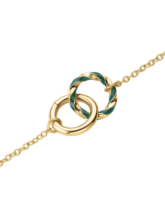 Rosefield Rosefield Bransoletka Emerald Duo Bracelet Złoty