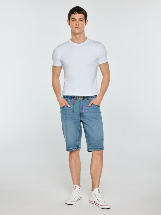 BIG STAR BIG STAR Kurtka jeansowa PARKER Niebieski Bermuda Fit