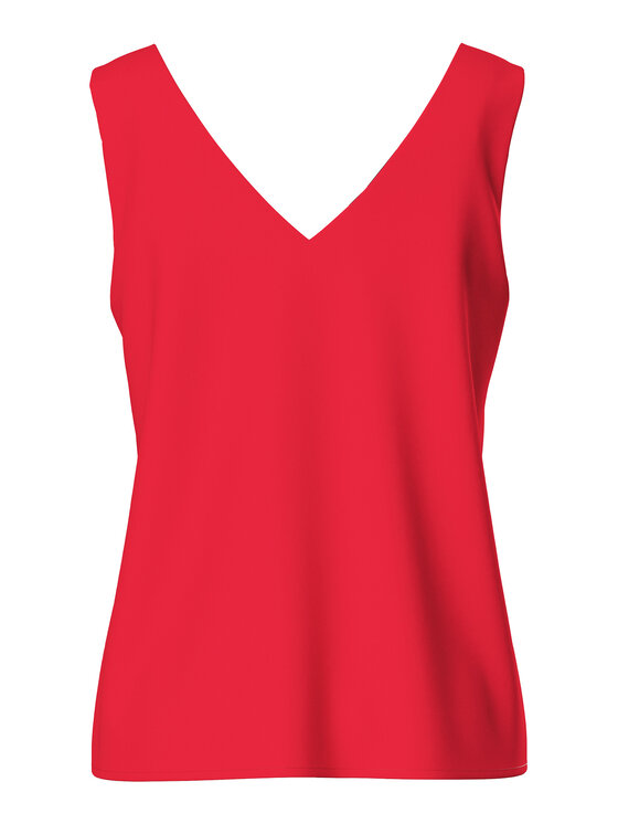 Pieces Pieces Top Franan 17146424 Czerwony Regular Fit