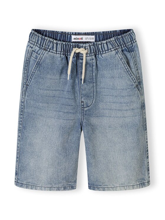 minoti minoti Szorty jeansowe 29SHORT253 Czarny Regular Fit