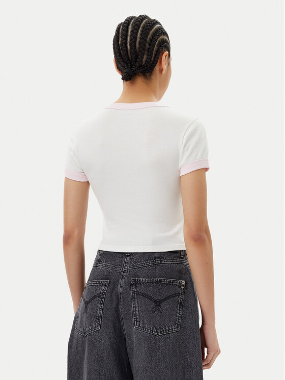 HUGO HUGO Tricou Dalia 50537476 Alb Slim Fit